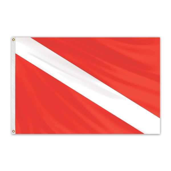 Skin Diver Courtesy Flag 12"x18"